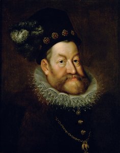 Tyska: Kejsar Rudolf II. (1552-1612) Porträtt av kejsar Rudolf II av Hans von Aachen
