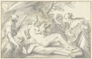 Venus mitt i konst och vetenskap av Hans von Aachen