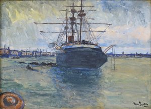 Hans von Bartels - tremastare i hamnen