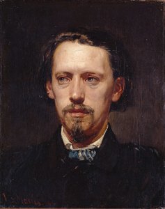 Porträtt av målaren Heinrich Heger av Hans von Marées