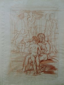 Kompositionsstudie om "Golden Age" av Hans von Marées