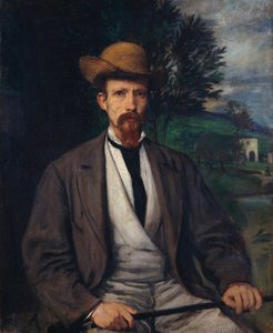 Självporträtt med gul hatt, 1874