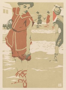 Badgäster, c. 1900. av Hans von Newmann