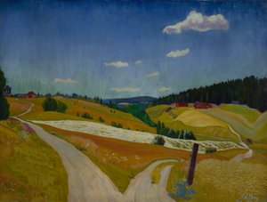 Åkerns skörd av Harald Oscar Sohlberg