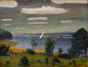Sommardag vid Viksfjorden, Larvik av Harald Oscar Sohlberg