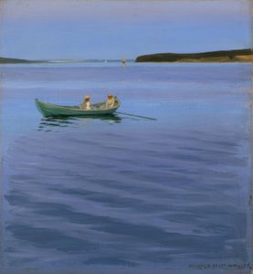 Båttur på den idylliska sjön