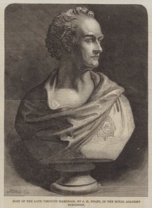 Byst av framlidne Viscount Hardinge, av J H Foley