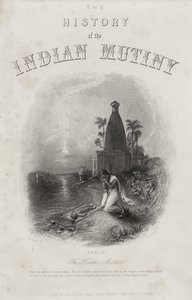 Hindoo Mother, graverad av E.J. Portbury, titelsida från "The History of the Indian Mytery", publicerad 1858 av Harden Sidney Melville