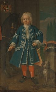 Porträtt av Diederik van Hemert, Lord of Babyloniënbroek vid sex års ålder av Harmanus Serin