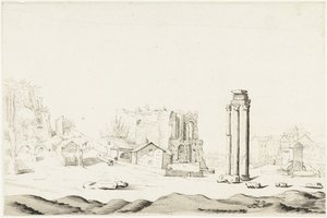 Ruinerna av Campo Vaccino i Forum Romanum