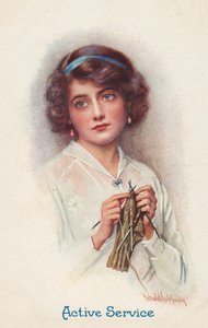 Aktiv tjänst (färglitografi) av Harold Copping