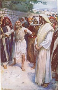 Bartimeus, illustration från Harold Copping Pictures: The Crown Series, ca 1920-talet