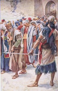 Babylons fångar, illustration från Pictures That Teach The Crown Series, 1920 av Harold Copping