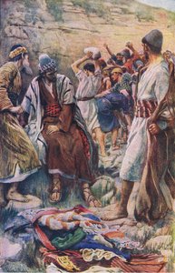 Stephens död, illustration från Harold Copping Pictures: The Crown Series, c.1920-talet