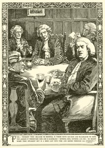 Dr Johnson i konversation (litho) av Harold Edward Hughes Nelson