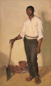 Porträtt av svart trädgårdsmästare, ca 1905