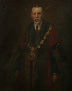 Alderman A. K. Barnett, ca 1914 (olja på duk) av Harold Harvey