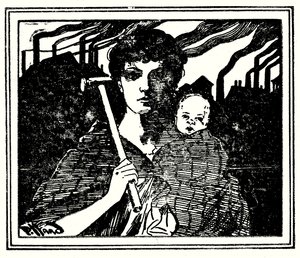 Omslagsillustration för The White Slaves of England (s/v foto)