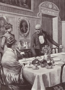 Illustration för Vanity Fair av William Makepeace Thackeray (litho) av Harold Hume Piffard
