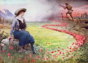 Den tunna röda linjen (färg litho)