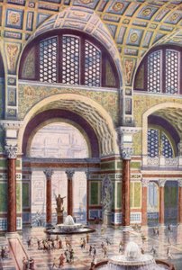 Tepidarium av Caracalla-baden i dess orörda skönhet