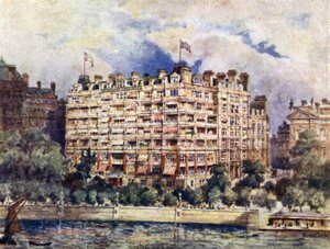 River Front of the Savoy Hotel 1889