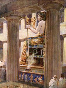 Zeus från Pheidias, den högsta gestaltningen av gudomligheten i konsten