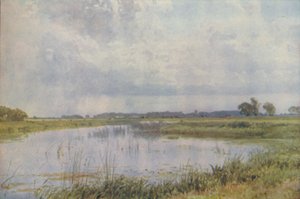 En flod i en slätt, 1910 av Harold Sutton Palmer