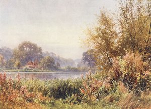 Höstens ogräs, Chilworth (färglitografi)
