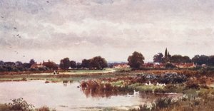Dunsfold, nära Cranleigh (färglitografi) av Harold Sutton Palmer