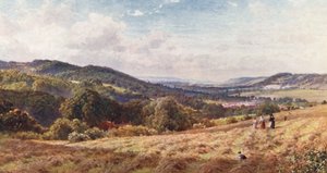 The Vale of Dorking (färglitografi) av Harold Sutton Palmer