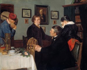 Tar ledigt. 1878 av Harriet Backer