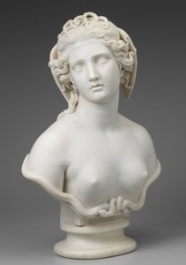 Medusa, ca 1854 av Harriet Goodhue Hosmer