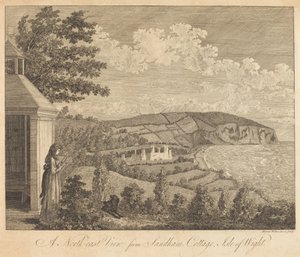 En nordostvy från Sandham Cottage, Isle of Wight av Harriet Wilkes