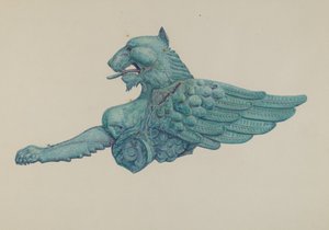 Prydnadsjärn Griffon av Harriette Gale
