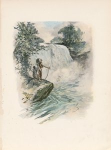 Longfellows sång om Hiawatha (färglitografi) av Harrison Fisher