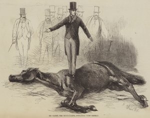 Mr Rarey, the Horse-Tamer, operating upon Cruiser  av Harrison William Weir