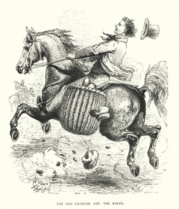 Den gamla laddaren och bagaren (gravyr) av Harrison William Weir