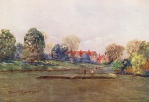 Golfbanor: Barnston, parkgolf i Skottland (färglitografi)