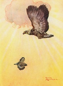 Ugglan och örnens dotter (färg litho)