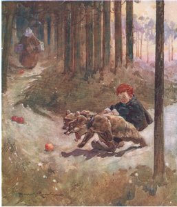 Ett besvärligt team (färg litho) av Harry Rountree