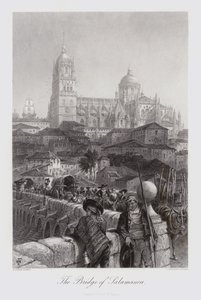 The Bridge of Salamanca (gravyr) av Harry (after) Fenn