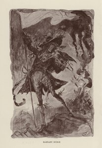 Illustration till Barnaby Rudge av Charles Dickens (litografi)