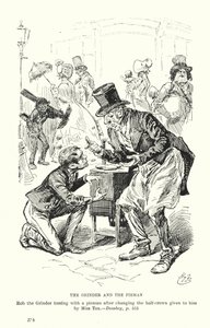 Illustration till Dombey och son av Charles Dickens (litografi)