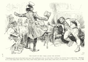 Illustration till Oliver Twist av Charles Dickens (litografi)