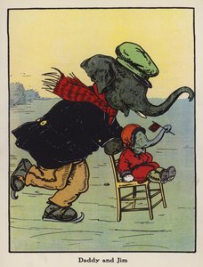 Pappa och Jim (färg litho)