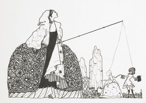 En kvinna som dockmästare. av Harry Clarke
