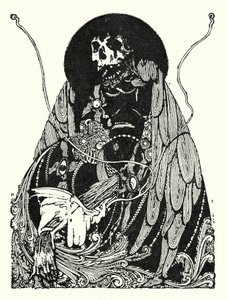 Edgar Allan Poe: Slutstycke (litografi) av Harry Clarke