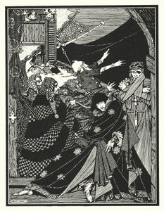 Edgar Allan Poe: MS hittades i en flaska (litografi) av Harry Clarke