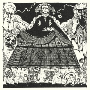 Edgar Allan Poe: Morella (litografi) av Harry Clarke